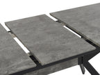 Extending Dining Table BENSON Light Grey 140/180 cm 80 cm