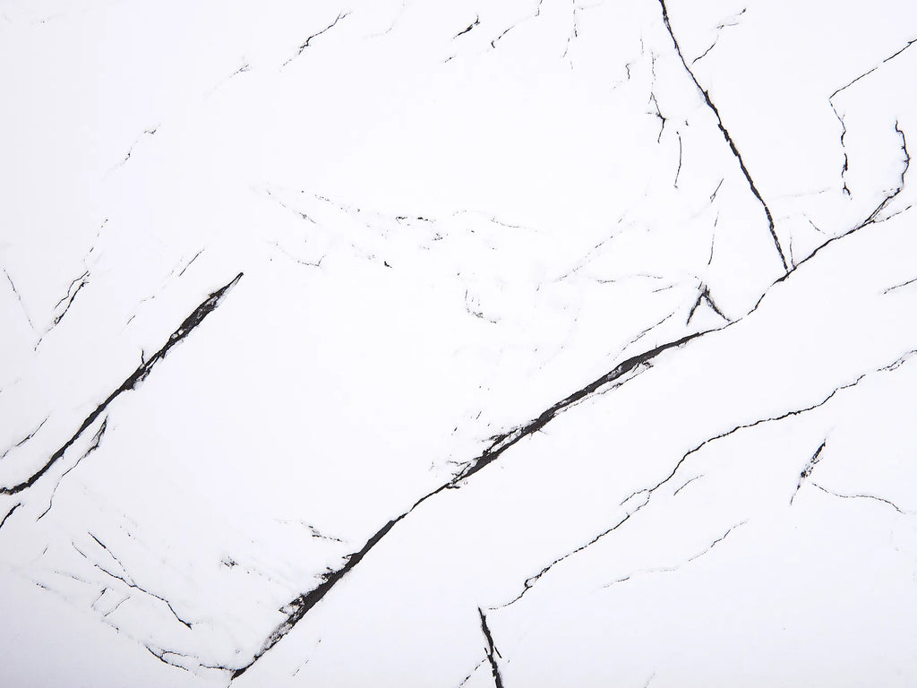 Dining Table MOLDEN Marble/ Gold 150 cm 80 cm