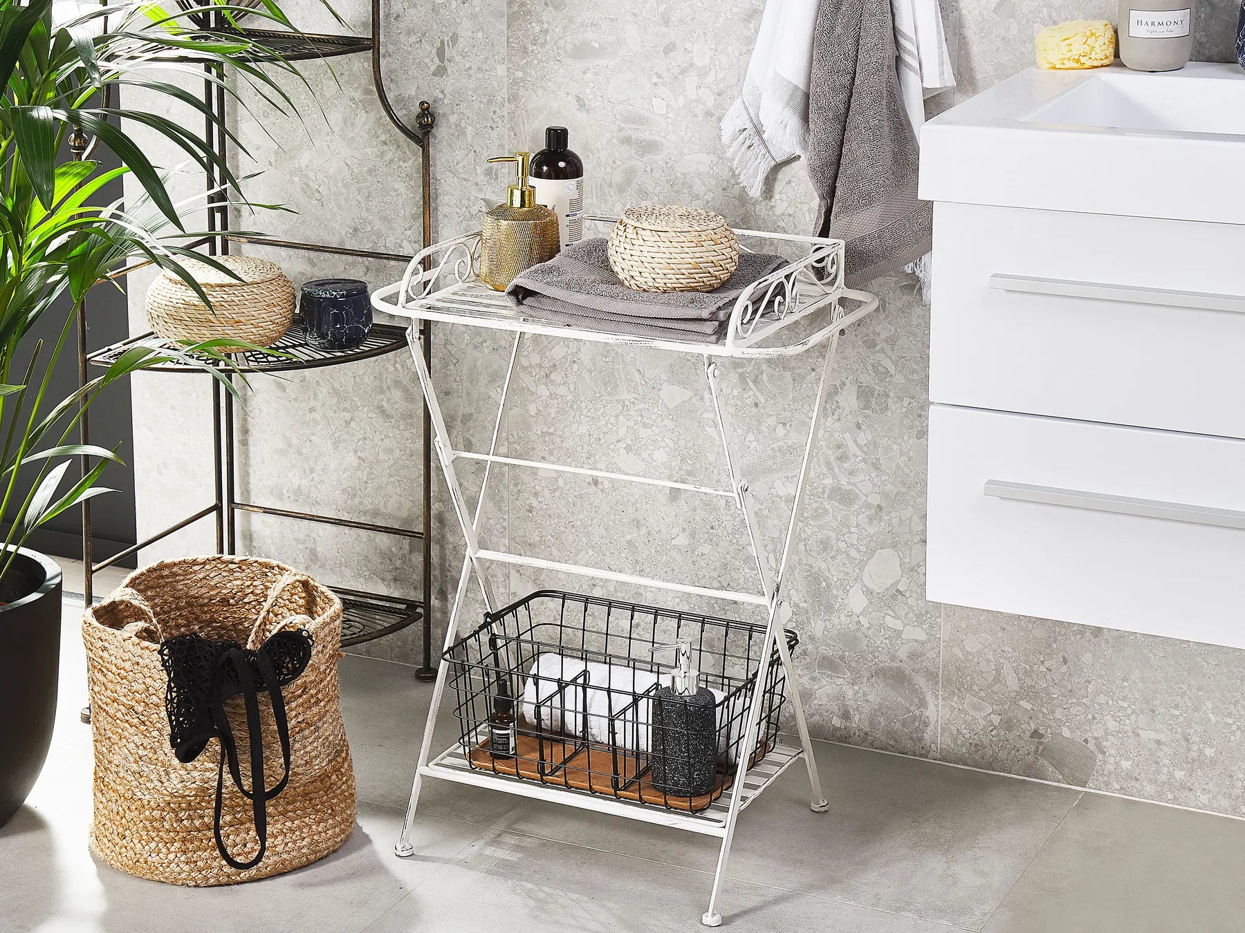 Side Table ANCUD Metal White