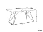 Dining Table BUSCOT Light Brown 160 cm 90 cm