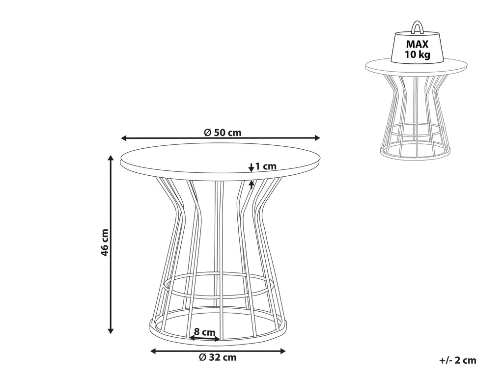 Coffee Table CONCAN White Marble