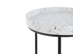 Set of 3 Side Tables TEXON Black