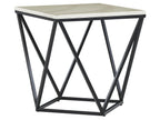 Side Table MALIBU Marble/ Black