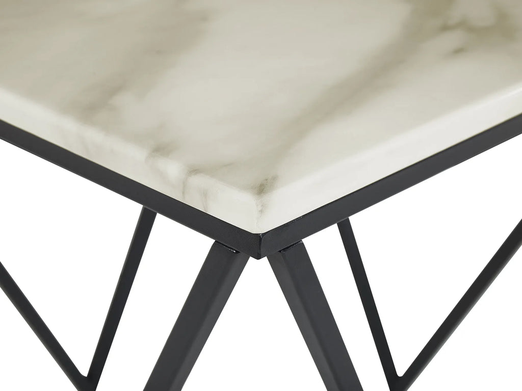 Side Table MALIBU Marble/ Black