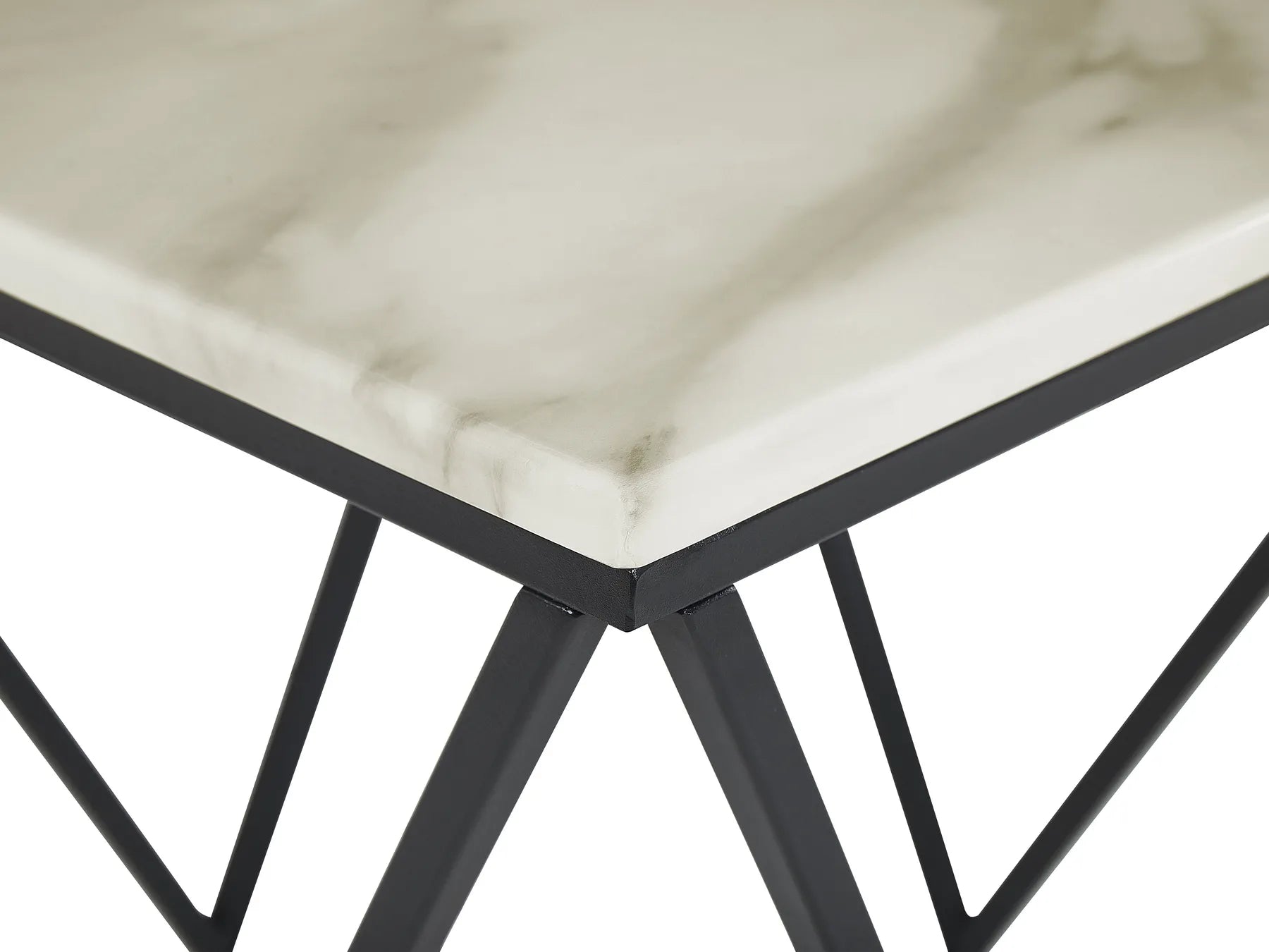 Side Table MALIBU Marble/ Black