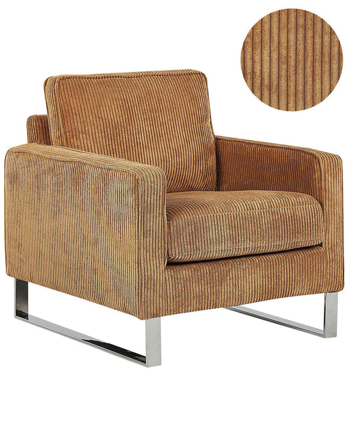 Armchair VIND Corduroy Light Brown