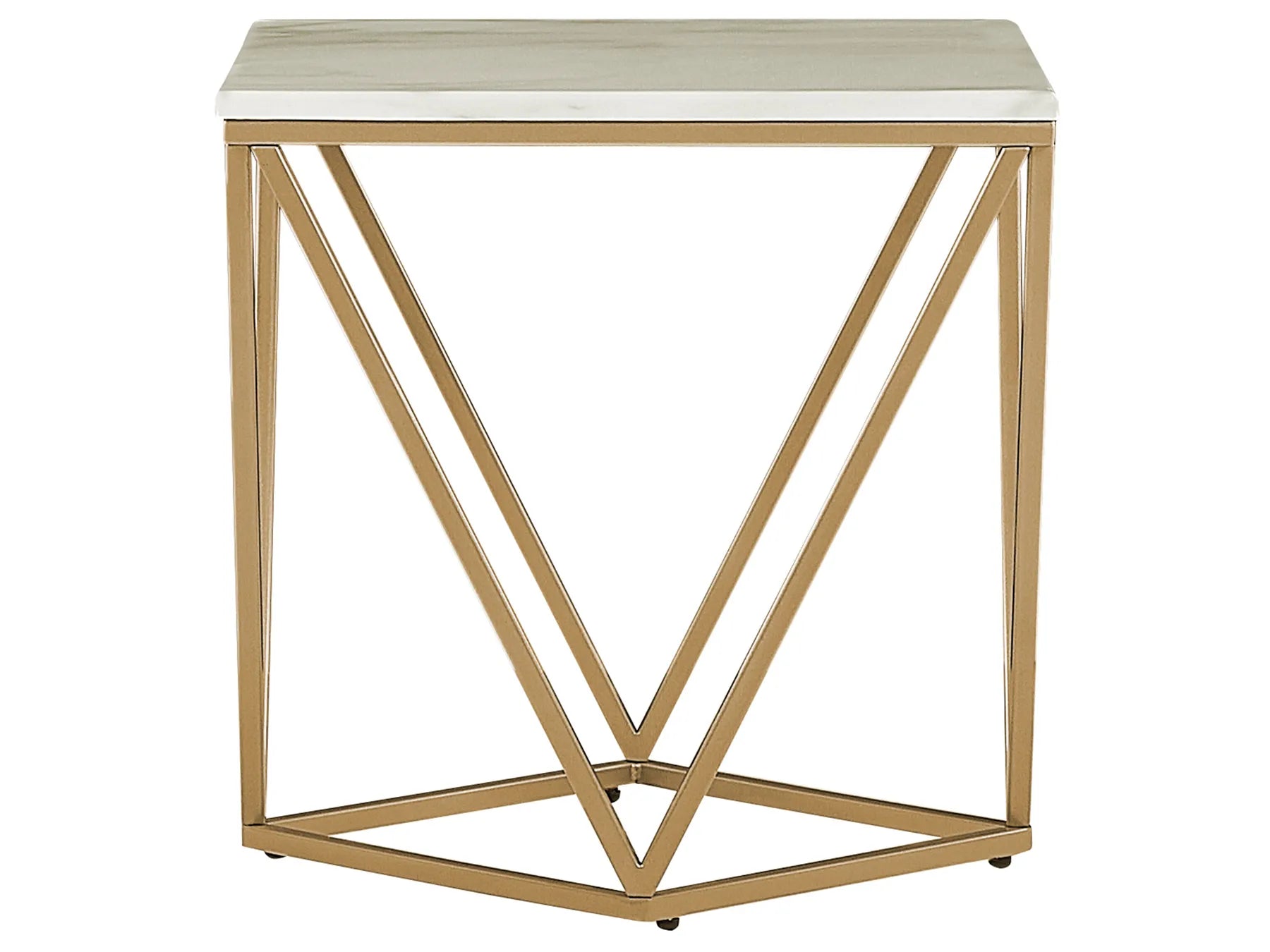 Side Table MALIBU Beige Marble