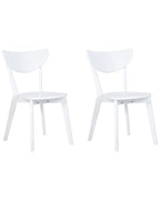 Set of 2 Dining Chairs ROXBY White