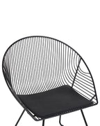 Set of 2 Dining Chairs AURORA Metal Black