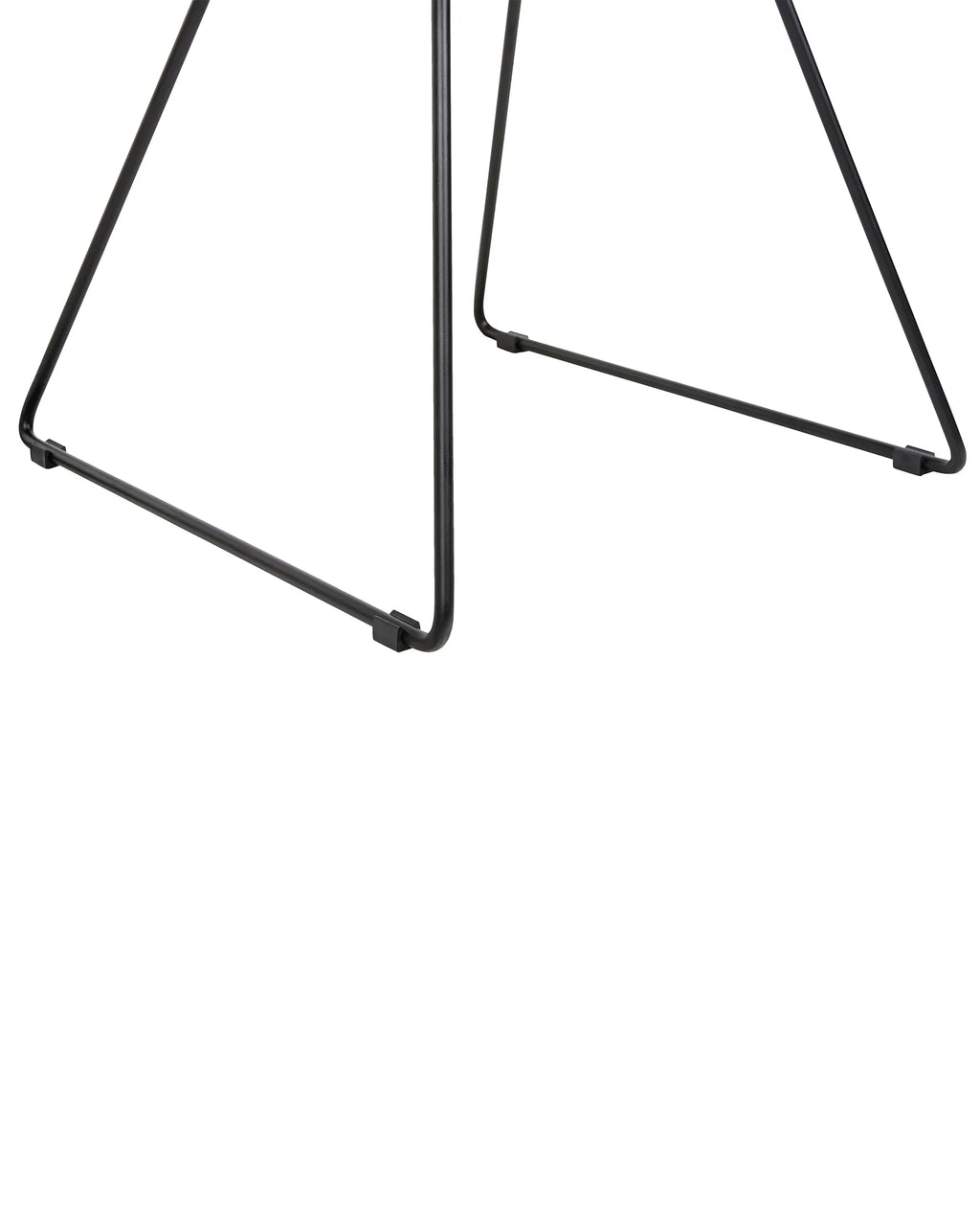 Set of 2 Dining Chairs AURORA Metal Black