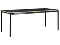 Extending Dining Table AVIS Black 140/190 cm 90 cm