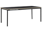 Extending Dining Table AVIS Black 140/190 cm 90 cm