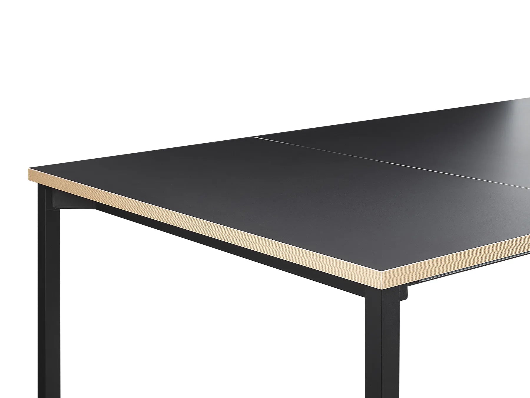 Extending Dining Table AVIS Black 140/190 cm 90 cm