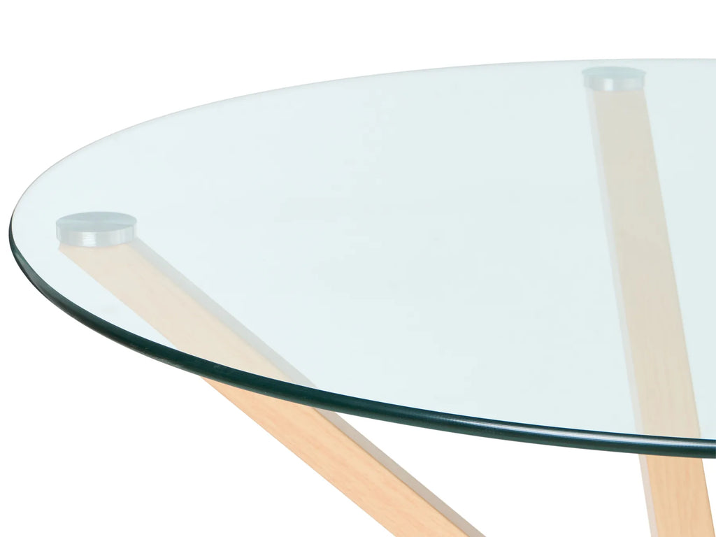Dining Table ALTURA Transparent 90 cm 90 cm