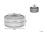 Coffee Table LIMNI Rattan Light Brown