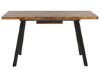 Extending Dining Table HARLOW Dark Brown 140/180 cm 90 cm