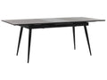 Extending Dining Table MALDON Black 160/200 cm 90 cm