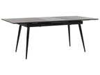 Extending Dining Table MALDON Black 160/200 cm 90 cm
