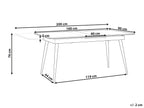 Extending Dining Table MALDON Black 160/200 cm 90 cm