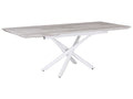 Extending Dining Table MOIRA White 160/200 cm 90 cm