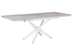 Extending Dining Table MOIRA White 160/200 cm 90 cm