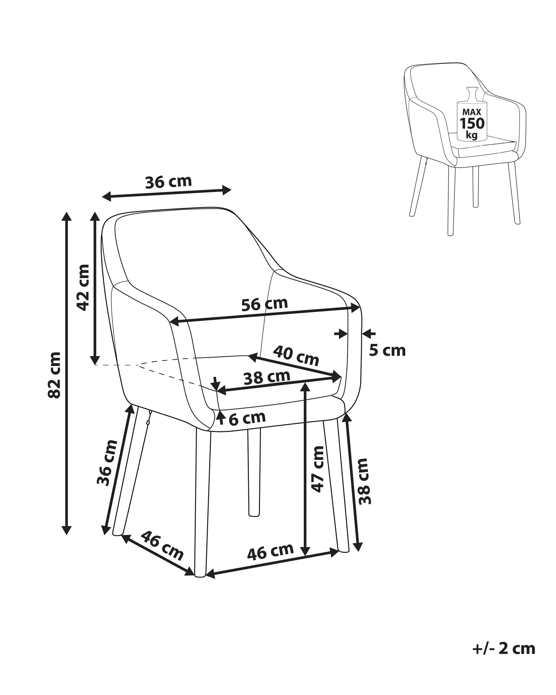 Dining Chair YORKVILLE Faux Leather Grey