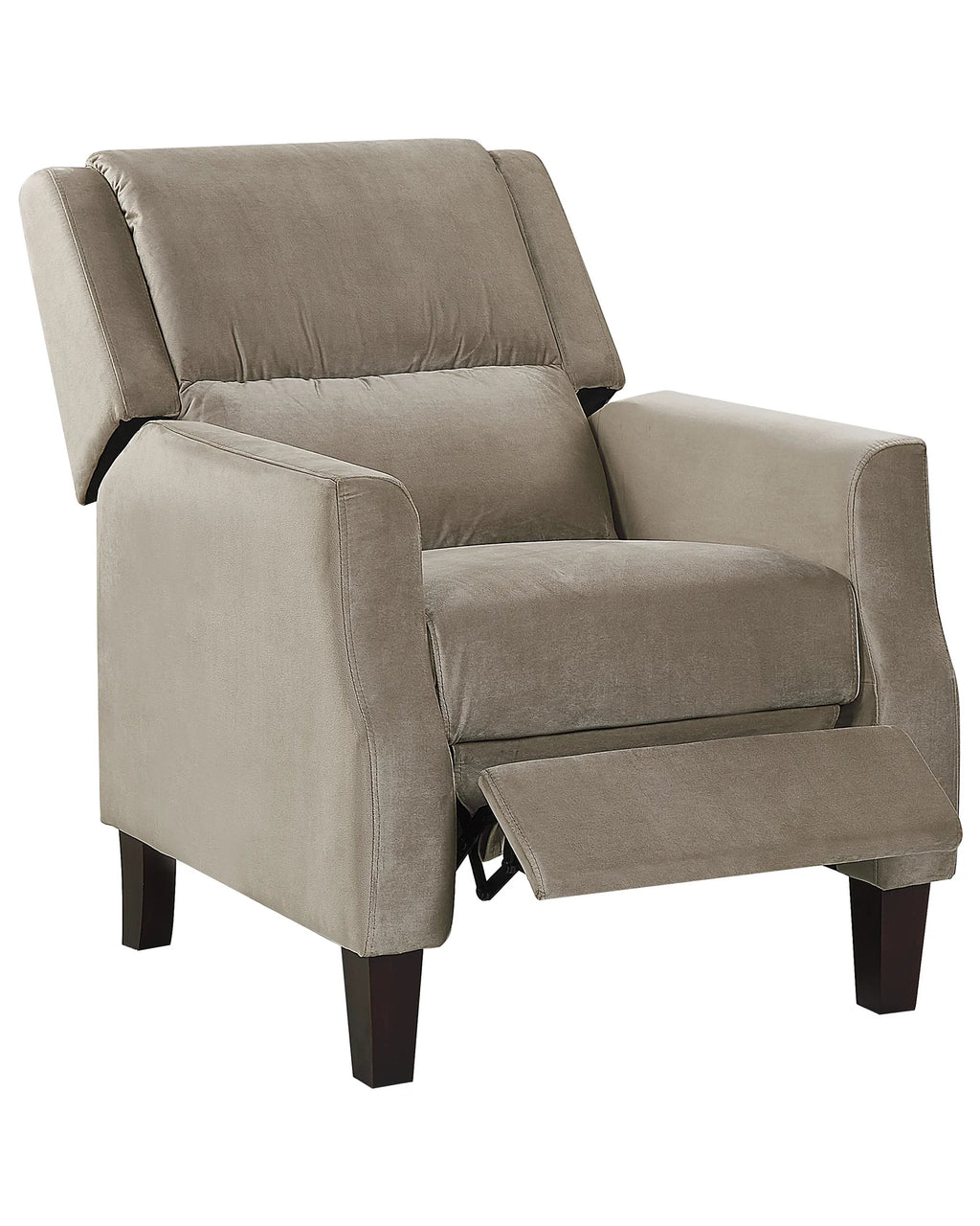 Recliner Chair EGERSUND Velvet Taupe