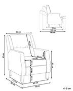 Recliner Chair EGERSUND Velvet Taupe