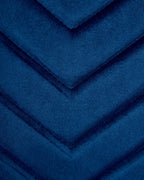 Set of 2 Dining Chairs ALTOONA Velvet Navy Blue