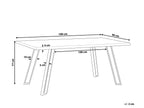 Dining Table GRAHAM Light Brown 180 cm 90 cm