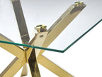 Coffee Table STARLIGHT Tempered Glass Gold