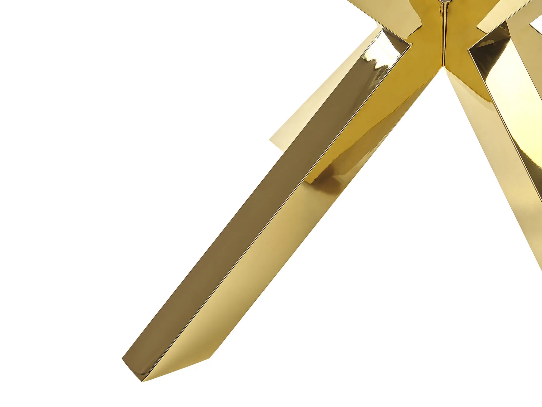 Coffee Table STARLIGHT Tempered Glass Gold