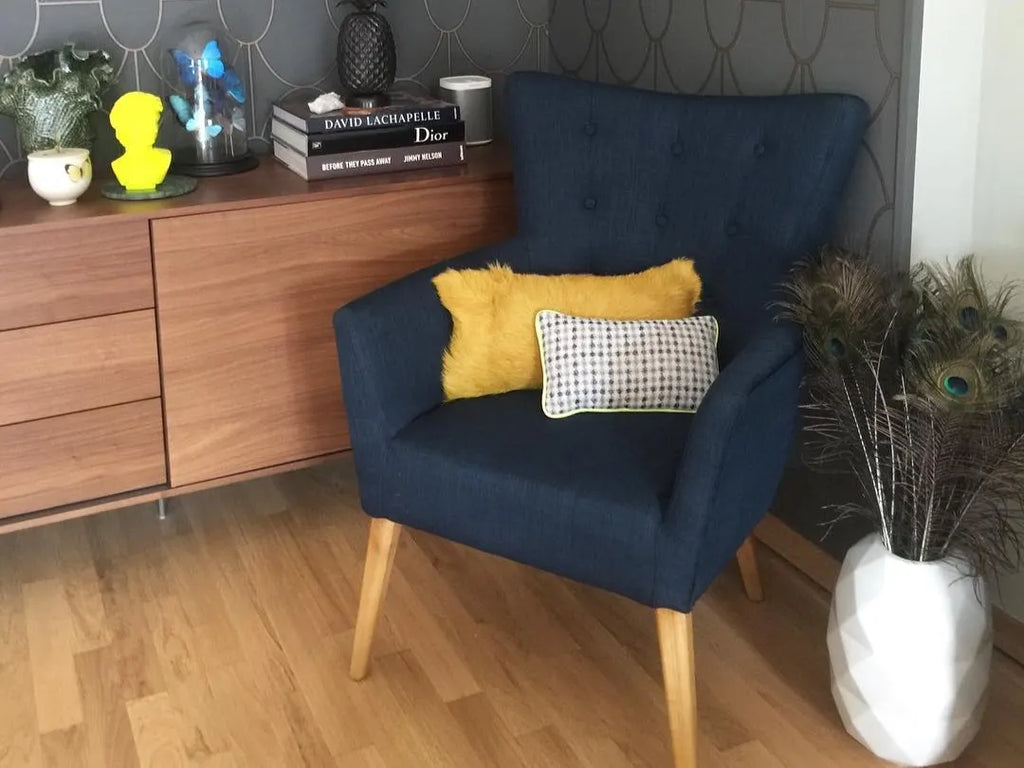 Armchair ANGEN Fabric Light Grey