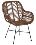 Dining Chair CANORA Rattan Brown