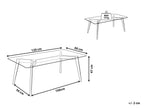 Coffee Table HUDSON Glass Transparent