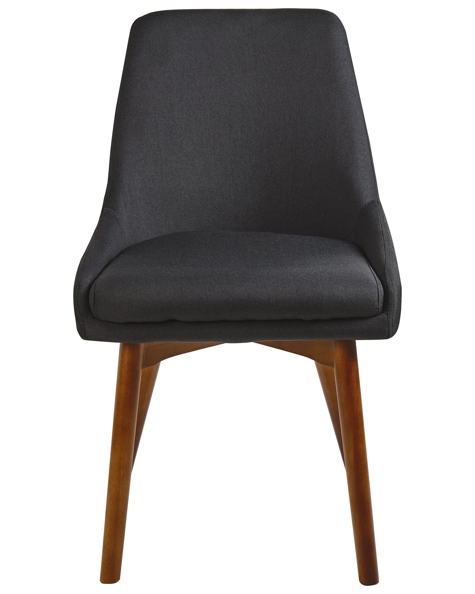 Set of 2 Dining Chairs MELFORT Fabric Black