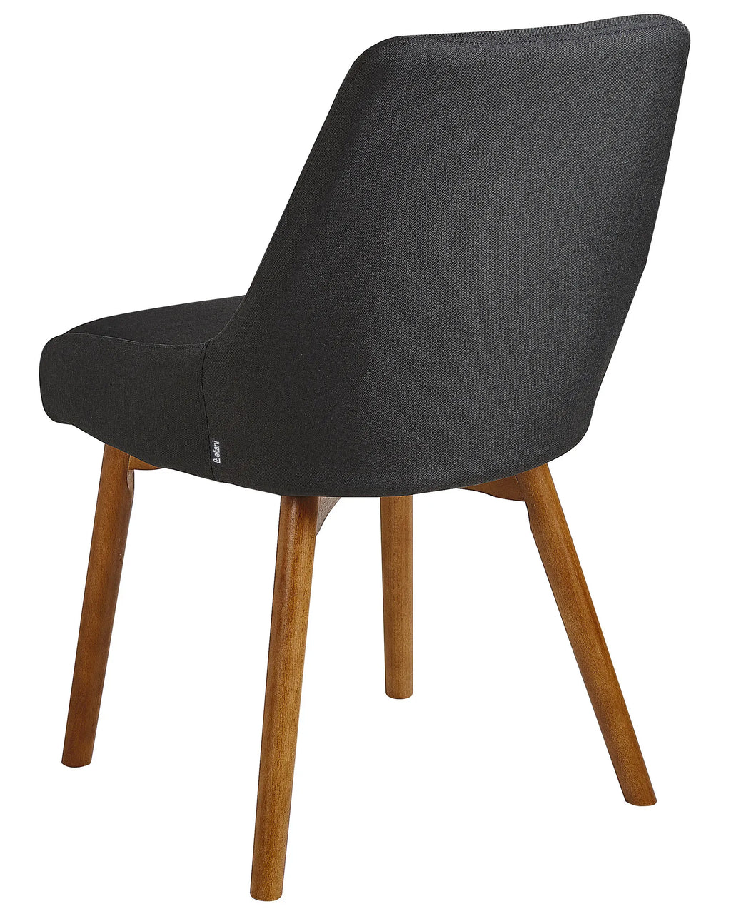 Set of 2 Dining Chairs MELFORT Fabric Black