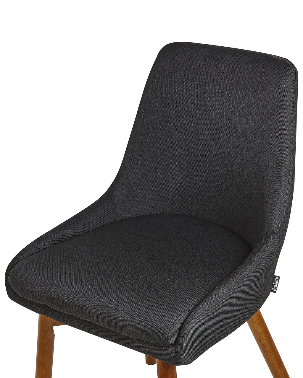 Set of 2 Dining Chairs MELFORT Fabric Black