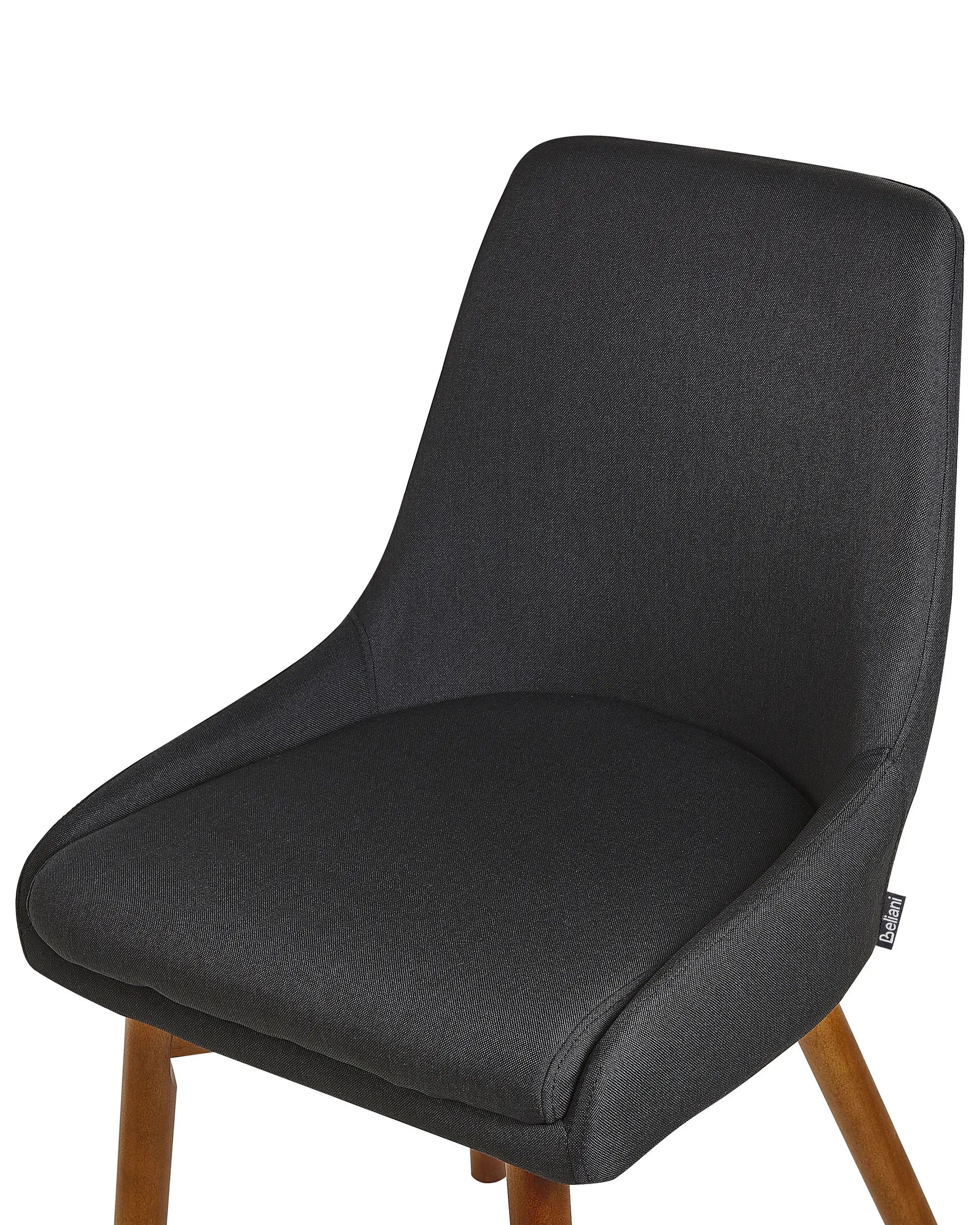Set of 2 Dining Chairs MELFORT Fabric Black