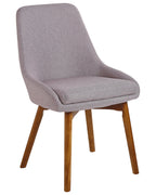 Set of 2 Dining Chairs MELFORT Fabric Taupe