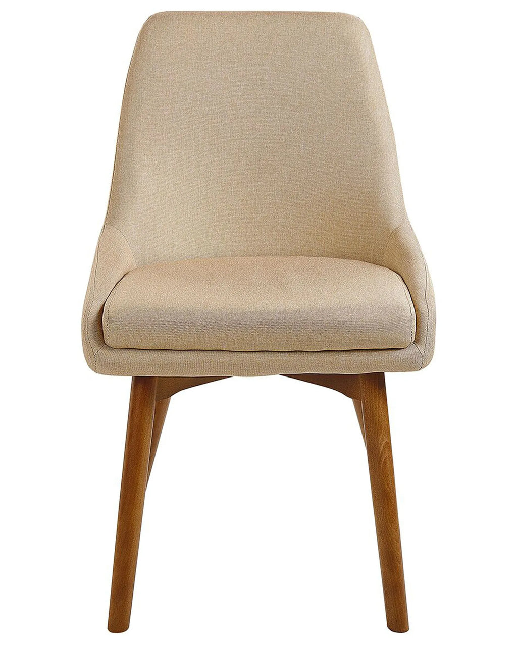 Set of 2 Dining Chairs MELFORT Fabric Sand Beige