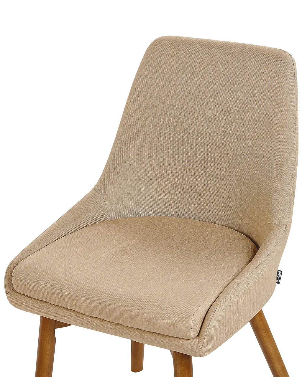 Set of 2 Dining Chairs MELFORT Fabric Sand Beige