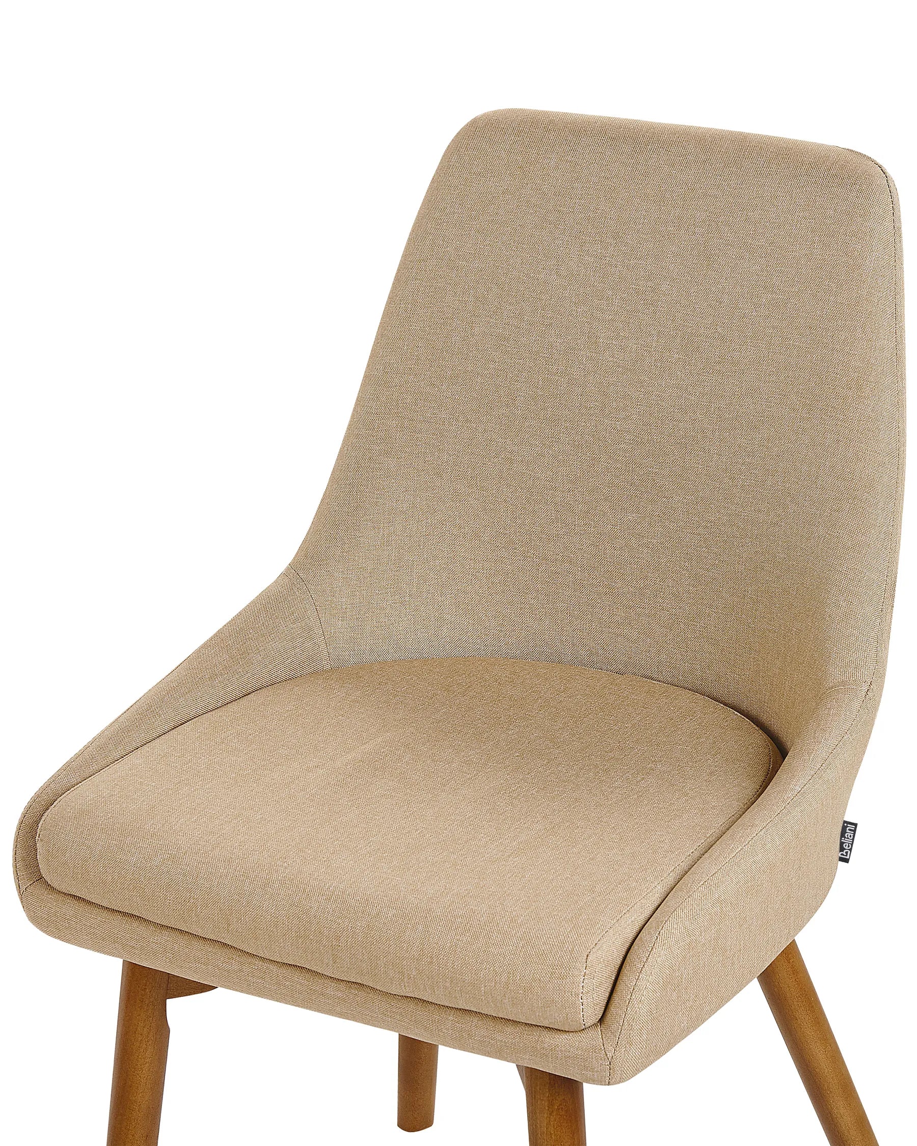 Set of 2 Dining Chairs MELFORT Fabric Sand Beige