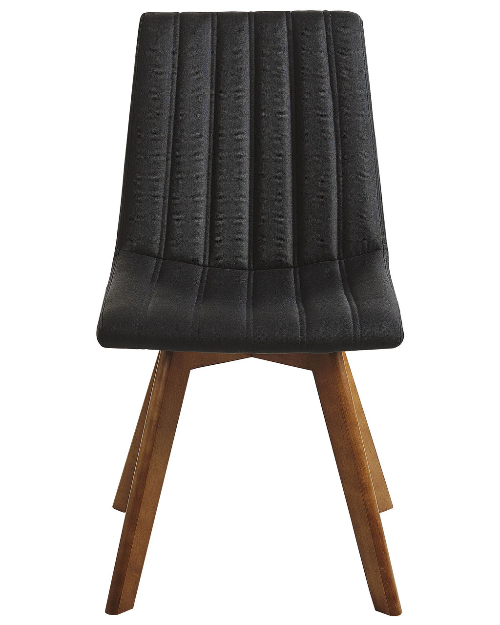 Set of 2 Dining Chairs CALGARY Fabric Black