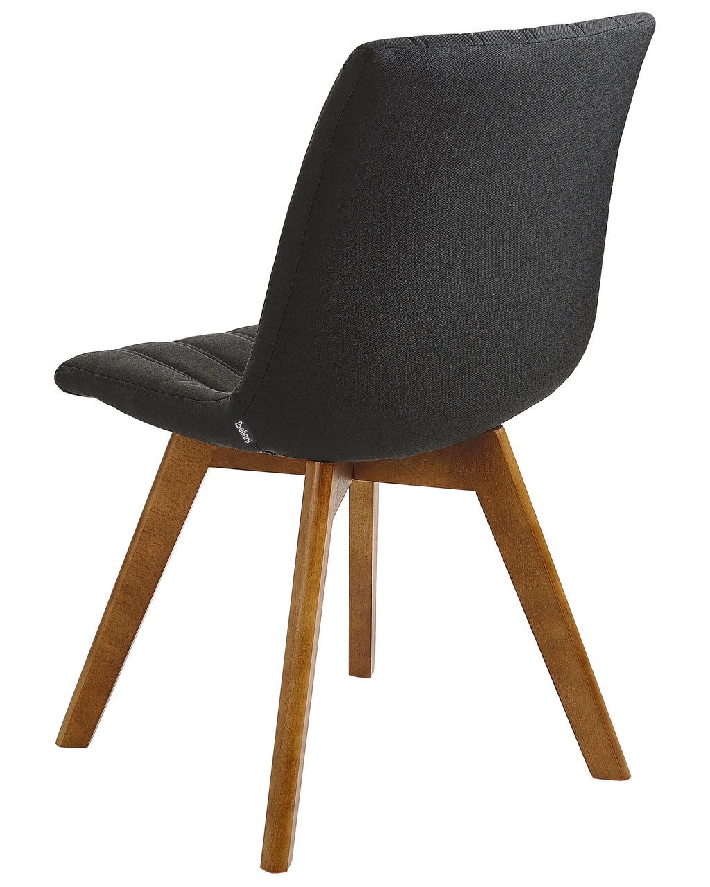 Set of 2 Dining Chairs CALGARY Fabric Black