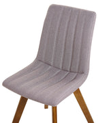 Set of 2 Dining Chairs CALGARY Fabric Taupe