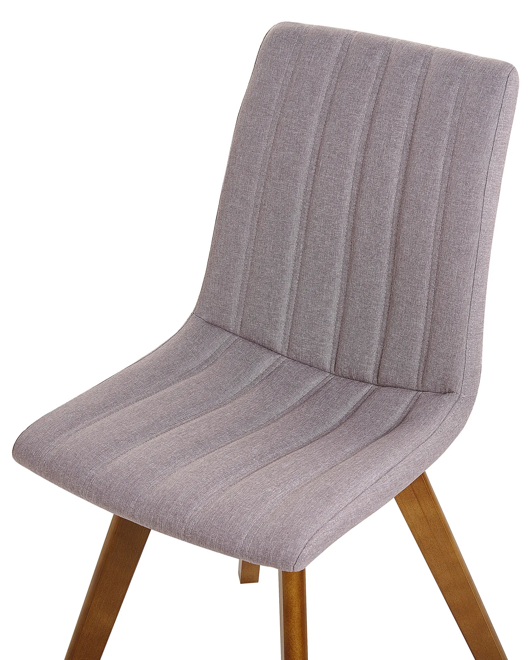 Set of 2 Dining Chairs CALGARY Fabric Taupe