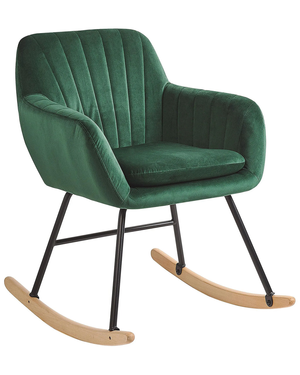Rocking Chair LIARUM Velvet Emerald Green