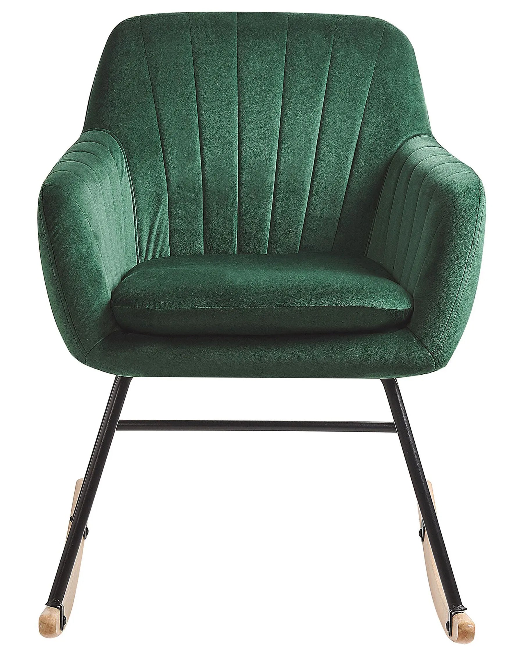 Rocking Chair LIARUM Velvet Emerald Green