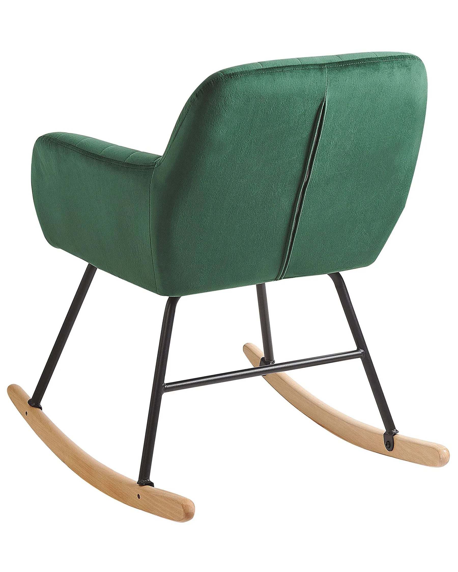 Rocking Chair LIARUM Velvet Emerald Green